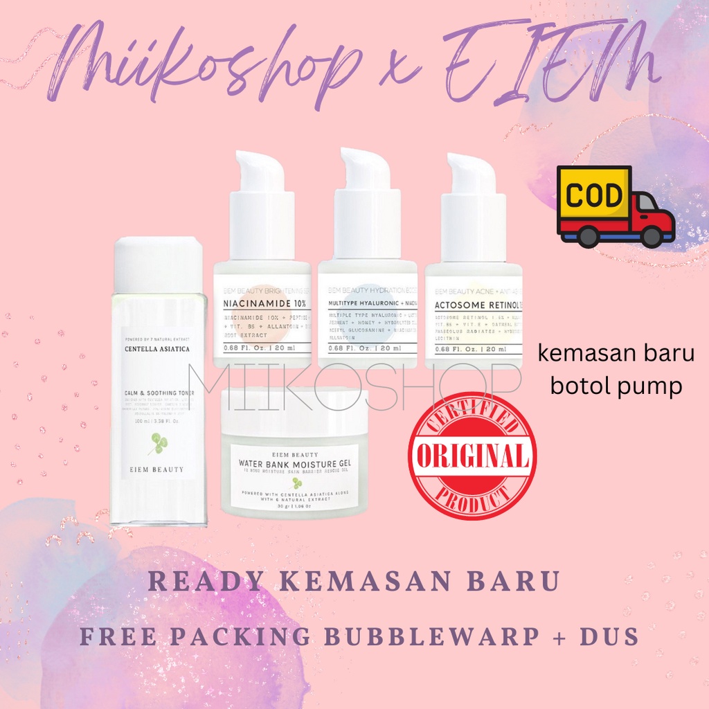 READY STOCK MOISTURIZER EIEM BEAUTY SERUM EIEM BEAUTY TONER EIEM BEAUTY