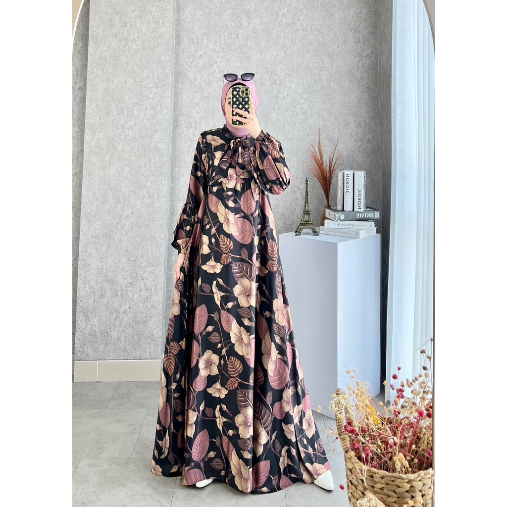 Gamis Elisha 22 Fashion Muslim Kekinian/Pesta/Ori Glamz/