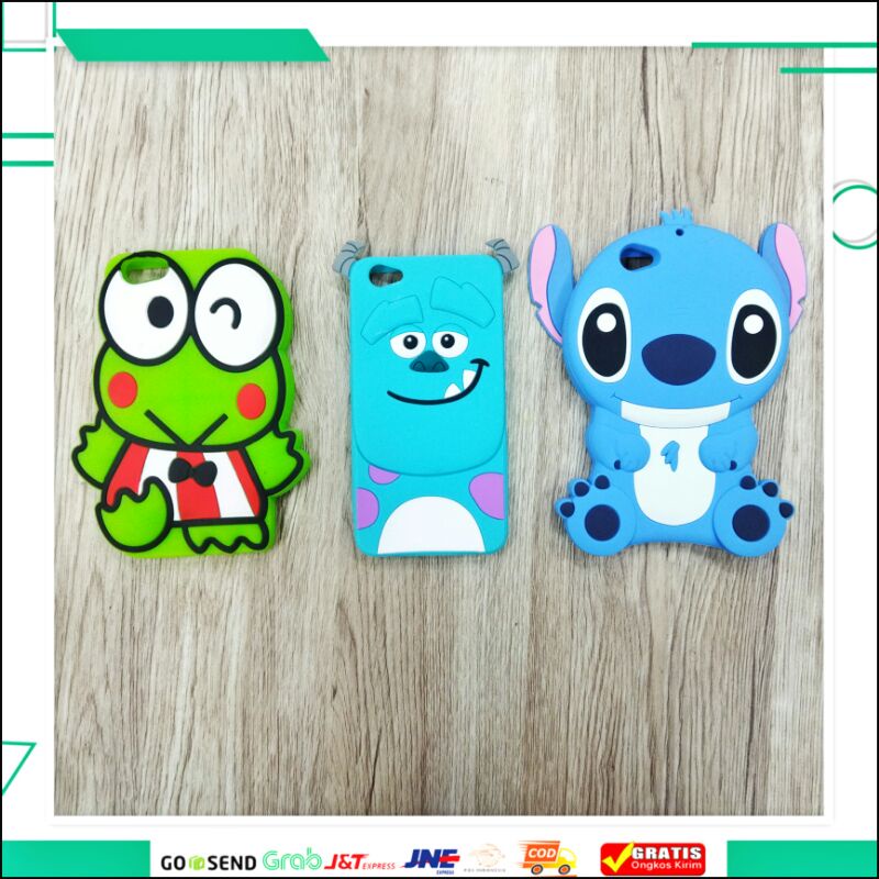 SoftCase Silikon Karakter 3D Vivo Y55/ Y67/ Y69/ V5/ V7/ V11i/ V15 Pro Casing Karakter Lucu