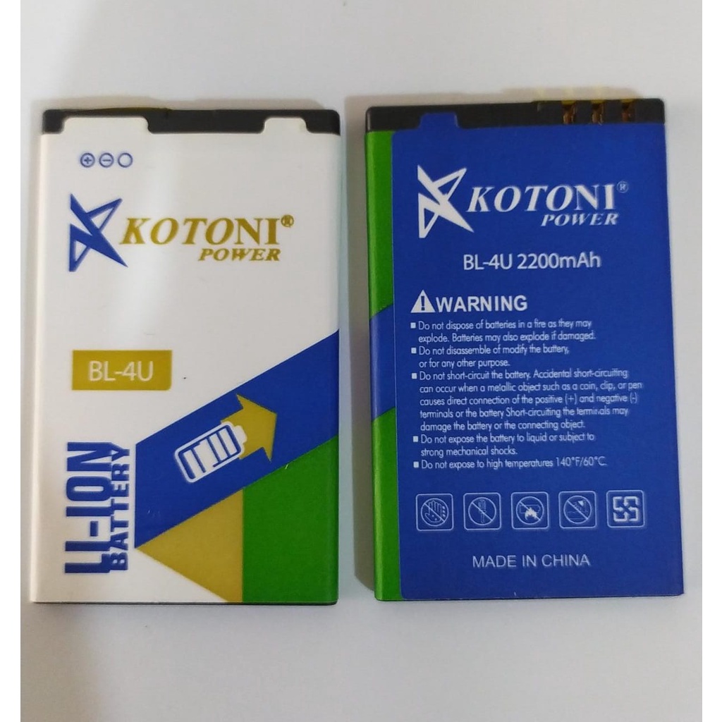 Baterai Double Power original by kotoni Nokia BL 4U batre batrai
