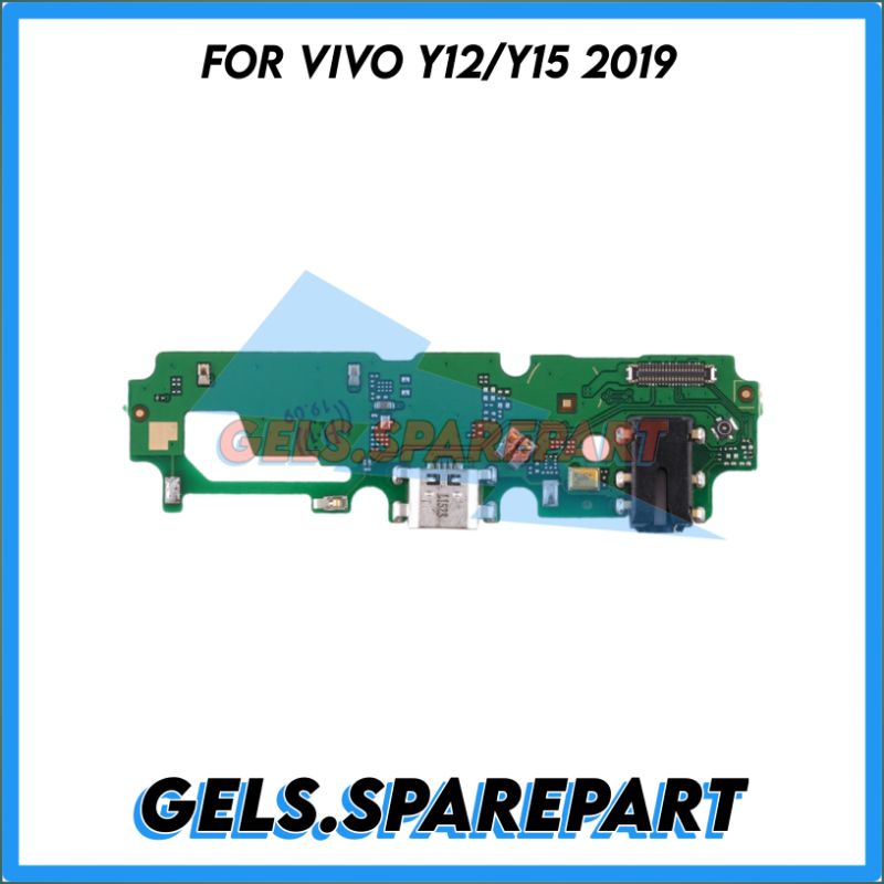 Flexible Board Charger Papan Cas Headset Hansfree Vivo Y12 / Y15 2019 + Mic Original