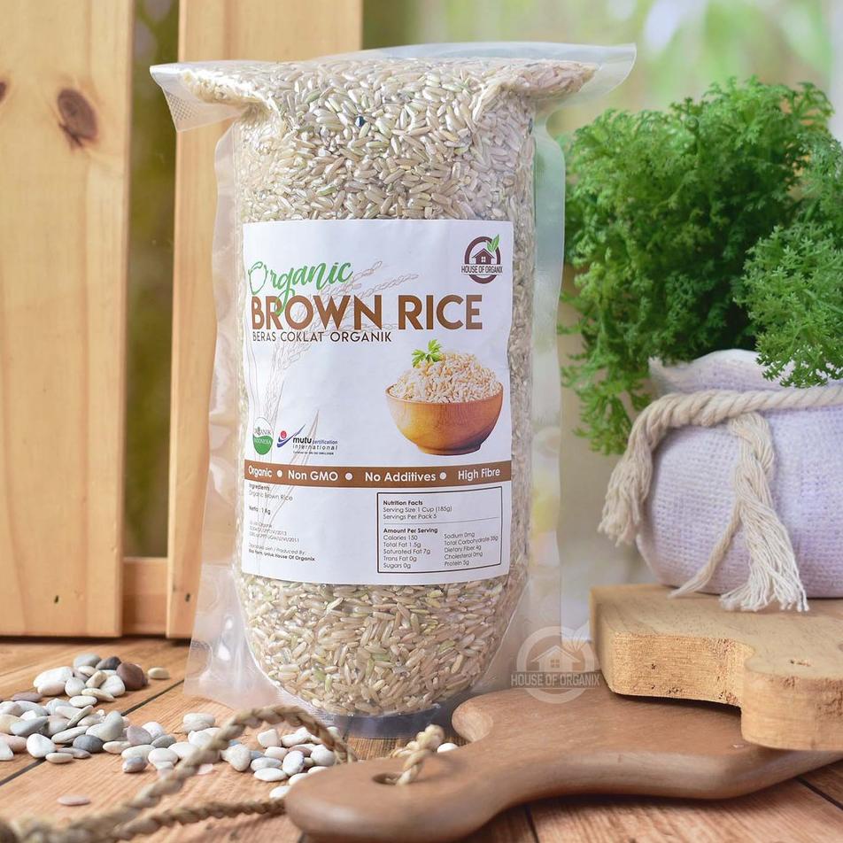 

10.10 MALL House Of Organix Brown Rice ( Beras Coklat Organik ) - 1 Kg 