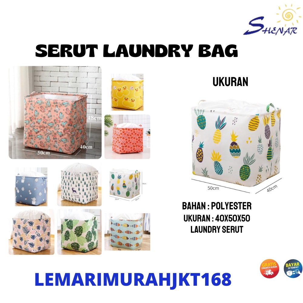 SHENAR - SERUT LAUNDRY BAG LAUNDRY BAG KERANJANG BAJU LAUNDRY BAG LAUNDRY BAG JUMBO 100