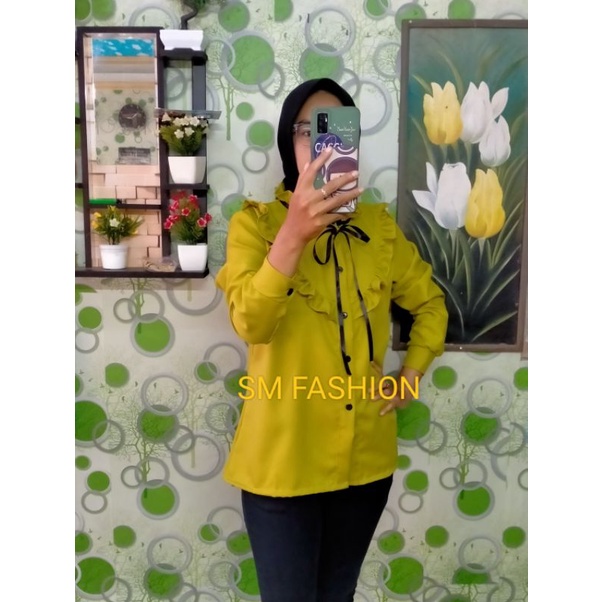 ATASAN WELLY TERBARU ATASAN CLAUDIA MURAH KEKINIAN FASHION TERBARU KEMEJA KANTOR