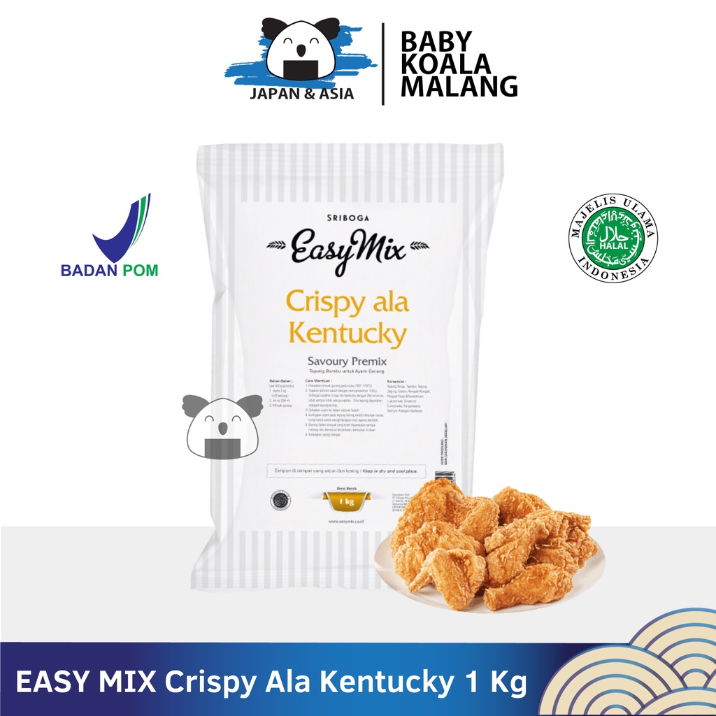 

EASY MIX Tepung Crispy Ala Kentucky 1 Kg Halalll...