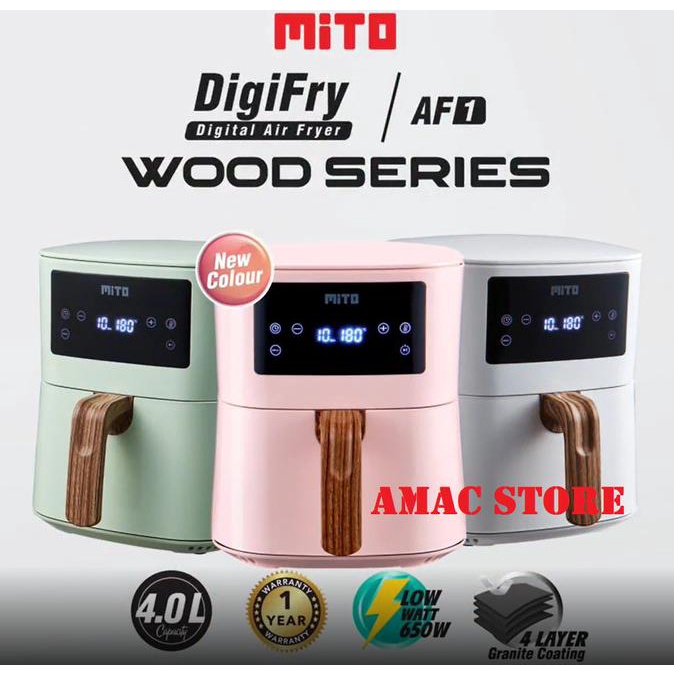 TERMURAH MITO Digital Airfryer 4 L - AF 1 Air fryer Khusus Gojek/Grab /PERALATAN MASAK SET/PANCI PRE