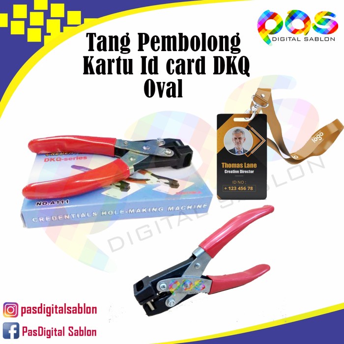 

Buruan Pembolong Kartu Id Card / Tang Pvc Id Card Dkq Terlaris