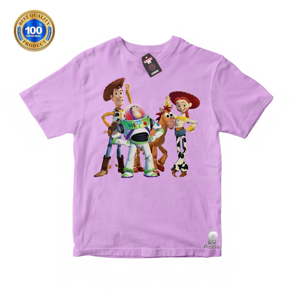 KAOS ANAK TOY STORY USIA 2-10 Tahun UNISEX
