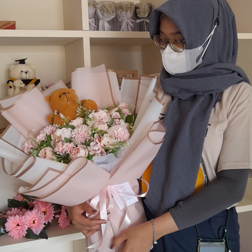 BUKET BUNGA ARTIFICIAL BUNGA PALSU [Briella Bouquet]