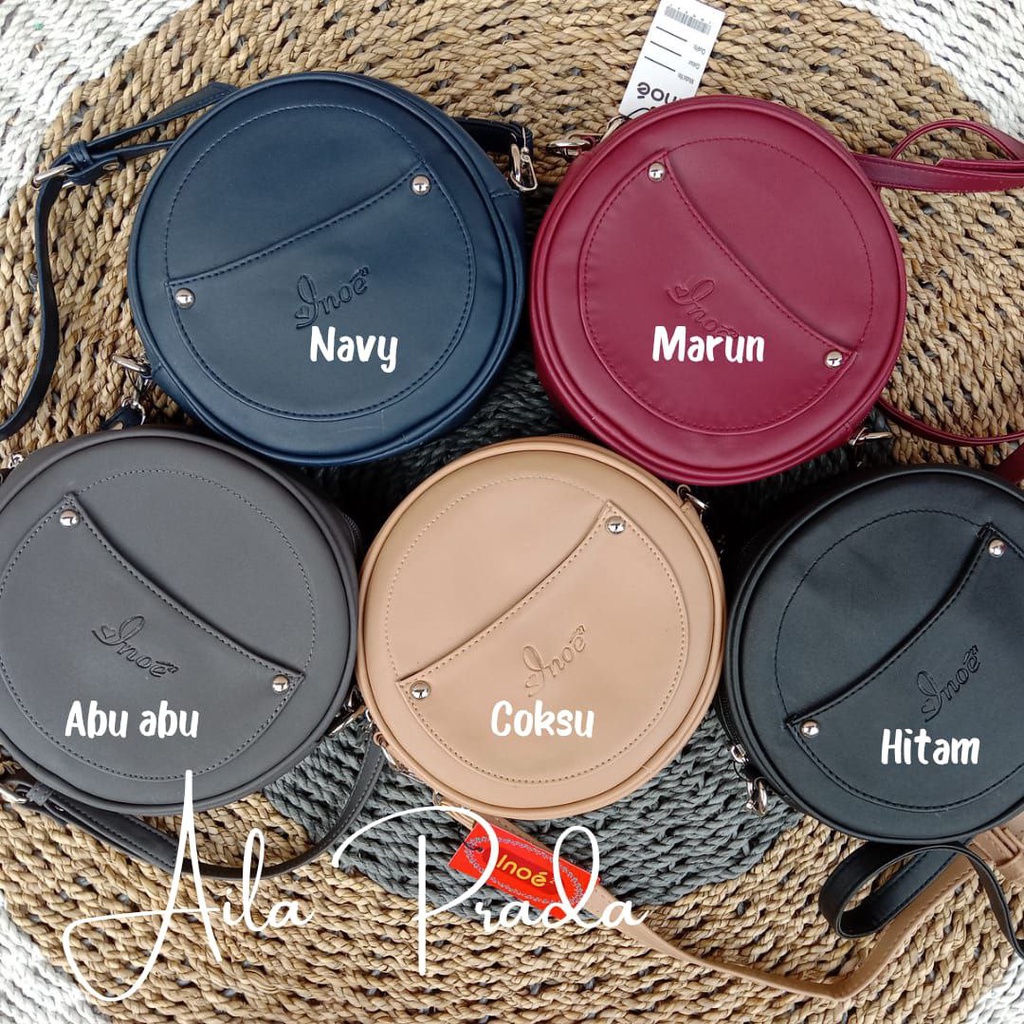 SLEMPANG CANTIK UNIK | TAS BULAT AILA by INOE