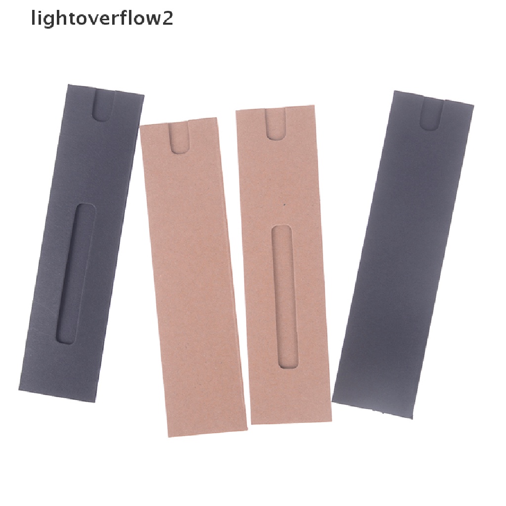 (lightoverflow2) 5pcs / Set Tas Pouch Tempat Pensil / Pulpen / Stationery Bahan Kertas Untuk Hadiah