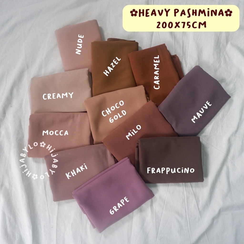 (COD) HEAVY PASHMINA MURAH PROMO