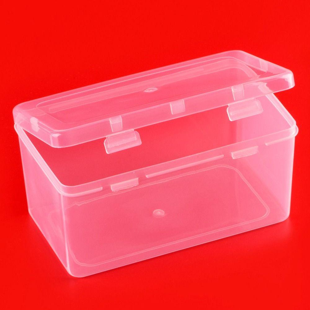 Popular Kotak Penyimpanan Transparan 4ukuran Serba Serbi Organizer Square Small Items Case