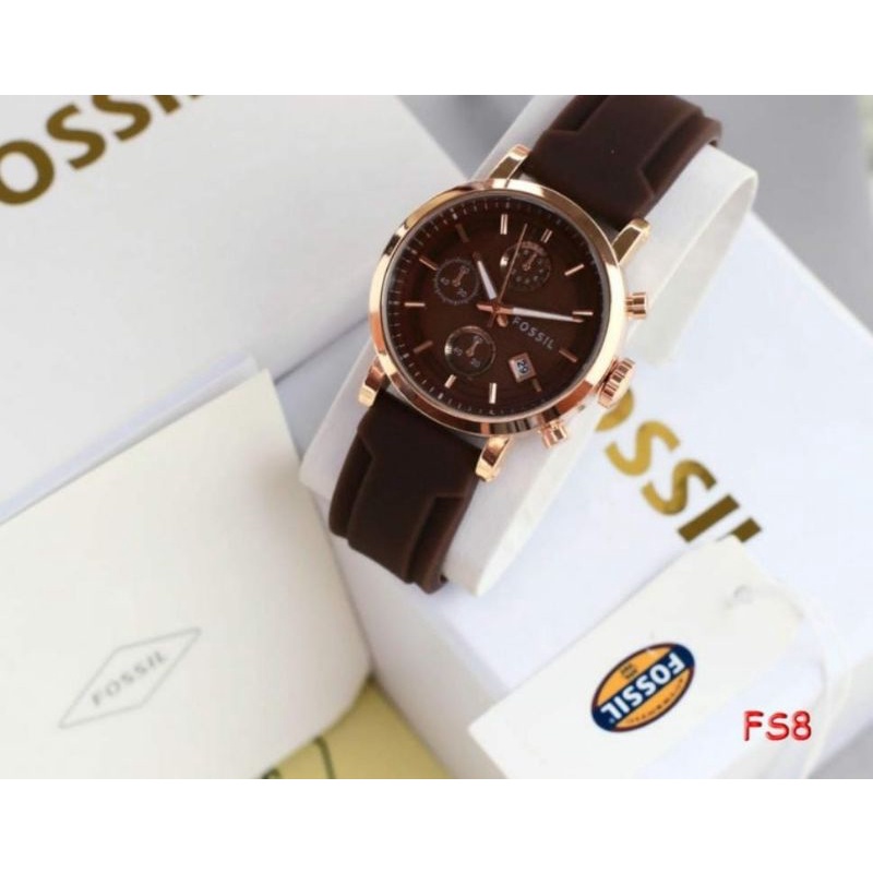 Jam Tangan Fossl Wanita Chrono Free Box Exlusive Water Resistant