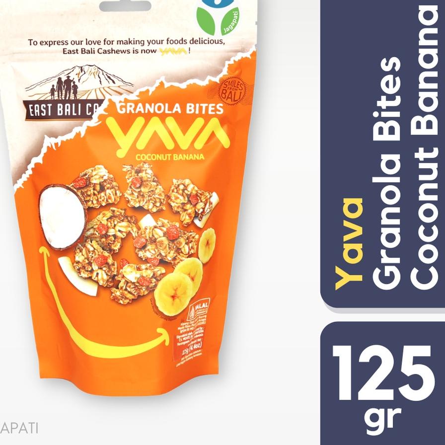 

Terbaru 9.9 East Bali Cashews - EBC- 125gr - Granola Bites Coconut Banana Vegan - Cemilan Sehat - Jagapati murah