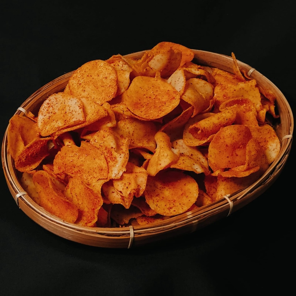 

Keripik Moring Teh Dewi Khas Garut Pedas Gurih 130gram