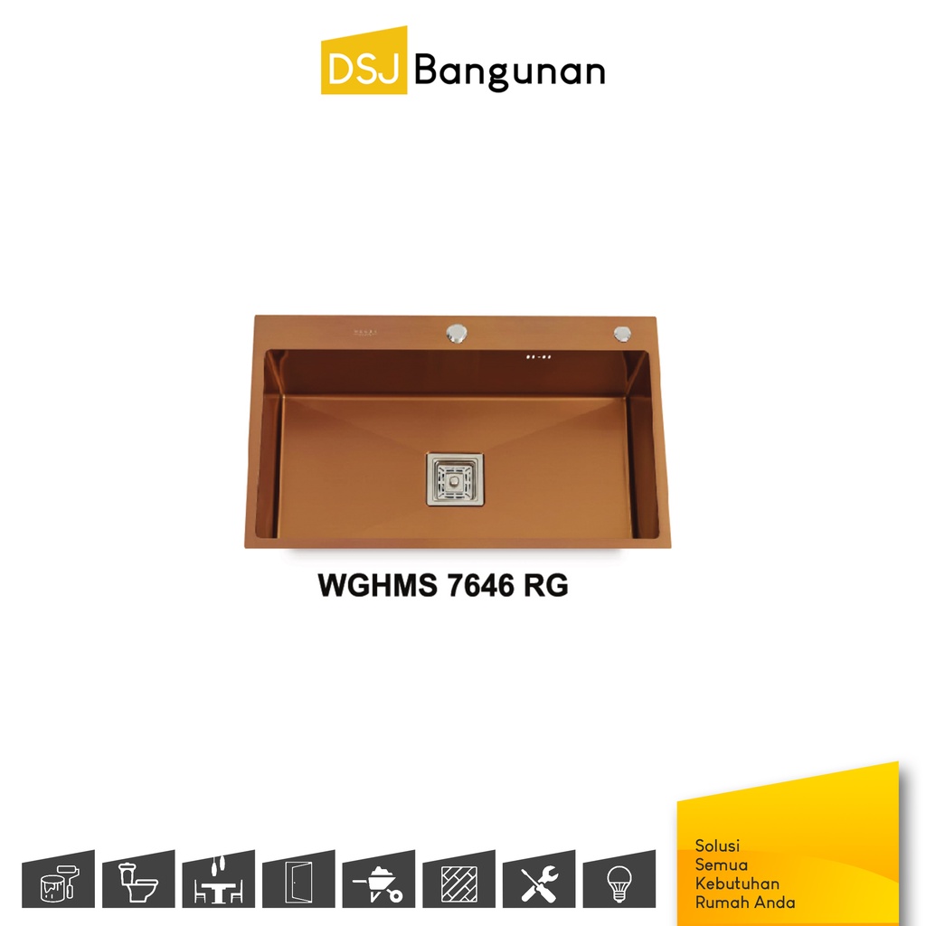 Wegen WGHMS 7646 RG Kitchen Sink / Bak Cuci Piring