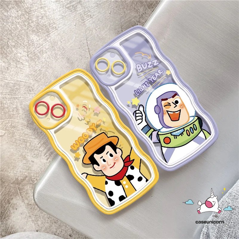 Case Mi 11T Pro POCO M3 X3 NFC Pro Redmi 12C 10C 10 9T 9 9A 9C NFC 10A Redmi Note10 11 10s 11s 10Pro 9pro 9s 9 8 11pro+Toy Story Lucu Buzz Lightyear Woody Wave Frame Sarung Soft Cover