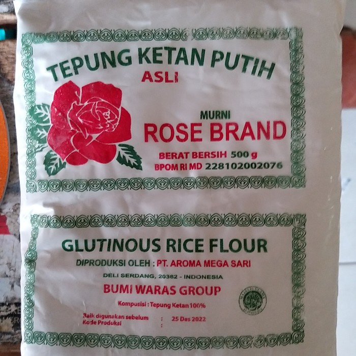 

TEPUNG KETAN PUTIH CAP ROSE BRAND kemasan 500g