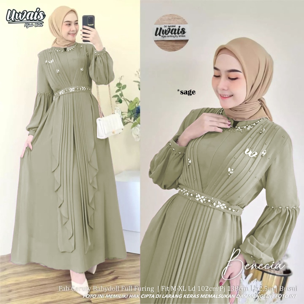 OPEN PO BENECIA DRESS/DRESS KONDANGAN WANITA/REFRENSI BAJU KONDANGAN WANITA-SAGGE