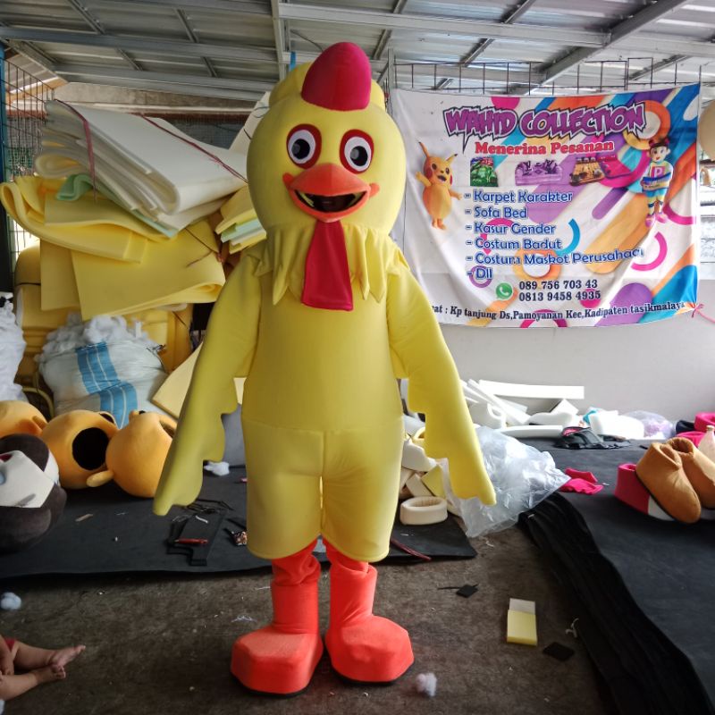 kostum maskot ayam