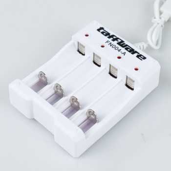 Taffware Charger Baterai USB Plug 4 slot for AA/AAA - FN004-A