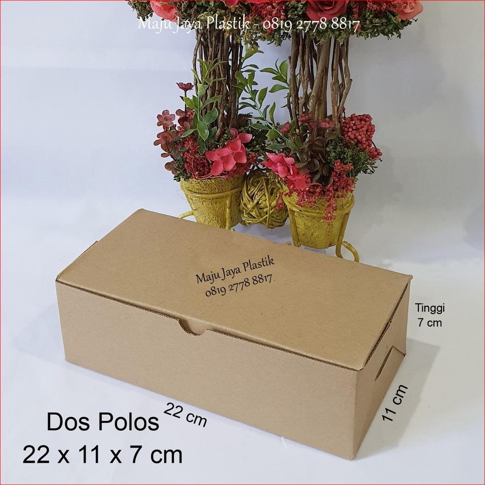 Jual Kardus Polos Ukuran 22X11X7 Cm / Brown Paper Box Isi 25 Pcs/ Dos
