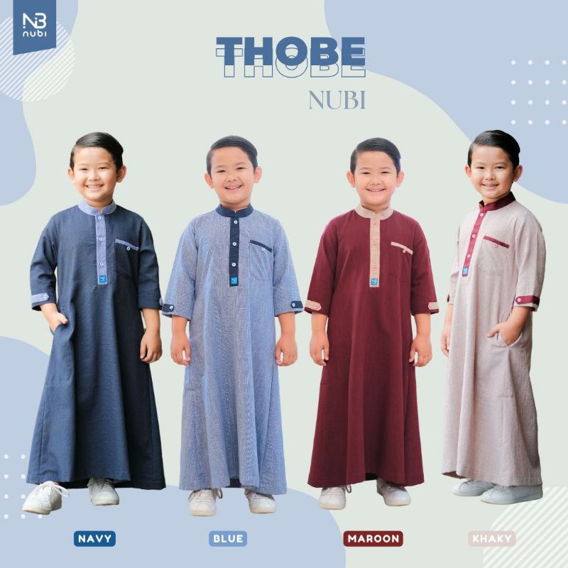Nubintang Jubah Thobe Anak Laki - Laki