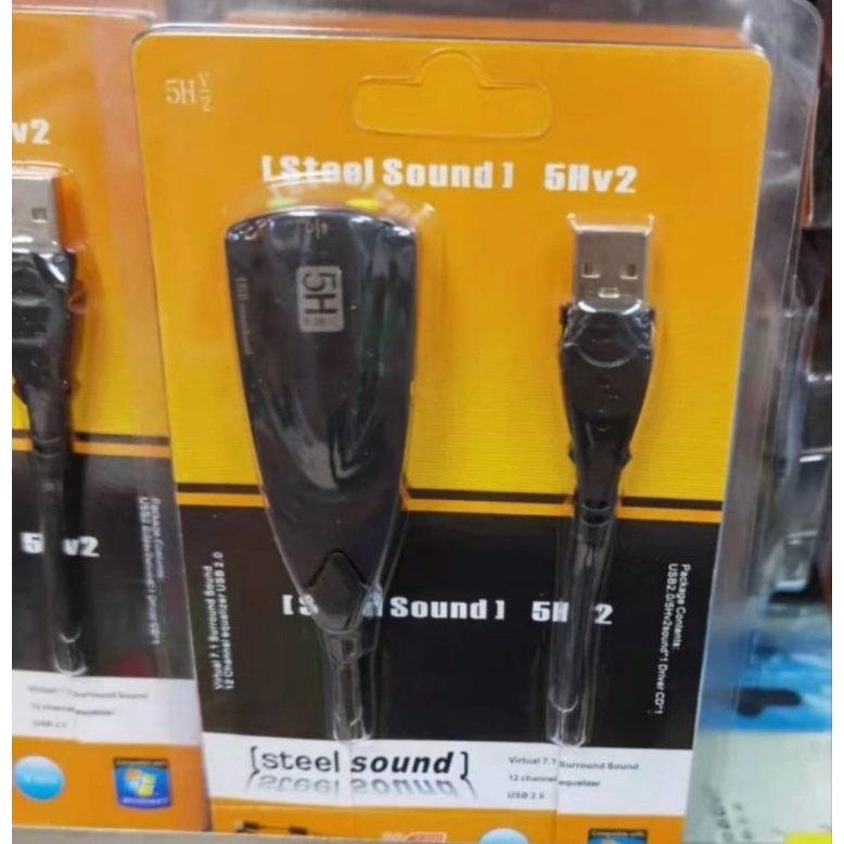 USB SOUND 7.1 CHANNEL 5HV2 / USB SOUND CARD VERSI 7.1