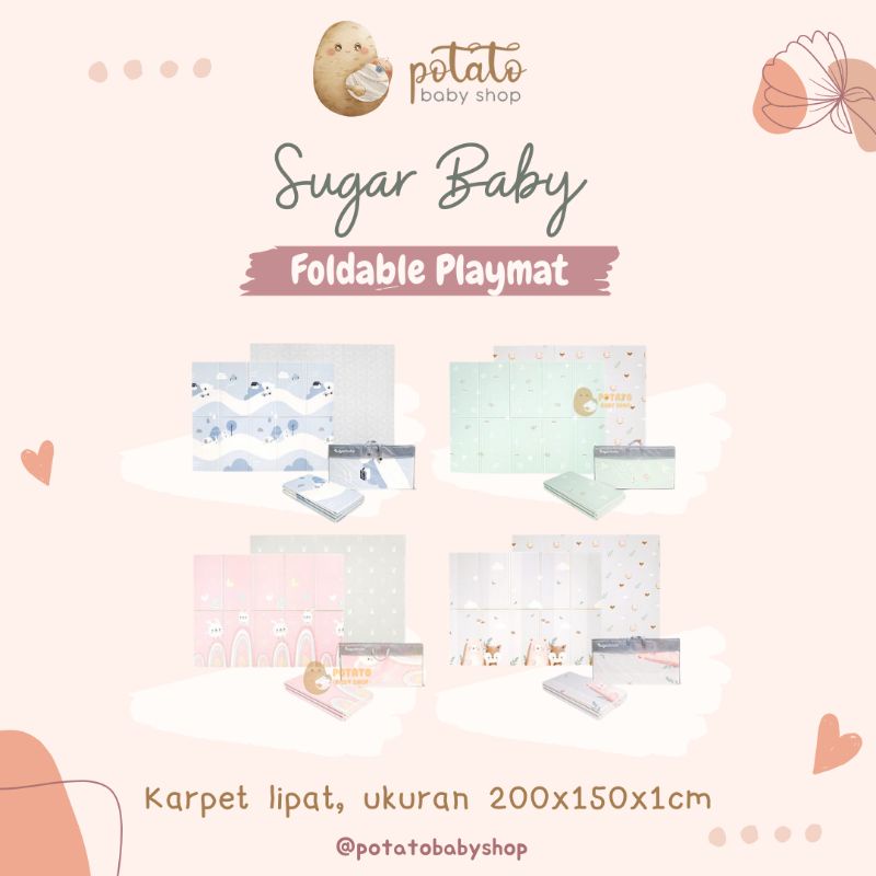 Sugarbaby - Foldable Baby Playmat nature Series Karpet Lipat Sugar Baby