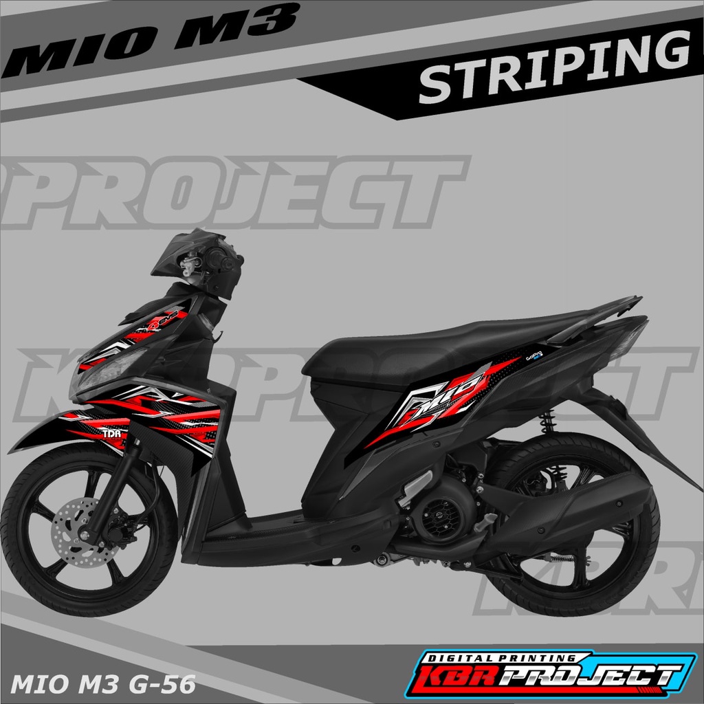 [COD] Stiker MIO M3 variasi Racing sticker motor YAMAHA MIO M3 G.56 HOLOGRAM TRANSPARAN