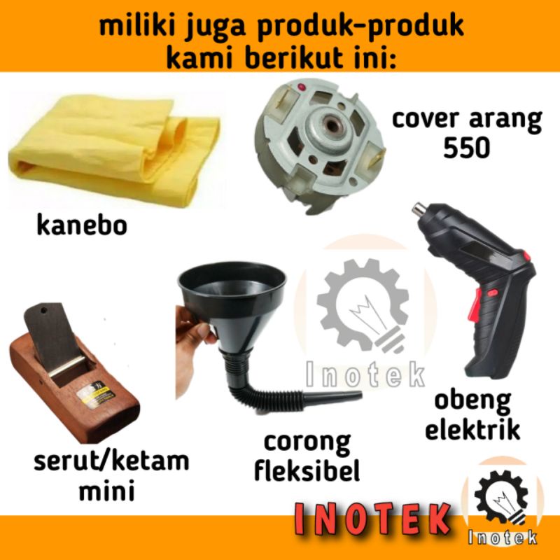 Arang carbon brush dan cover tutup dinamo motor DC RS 550 555