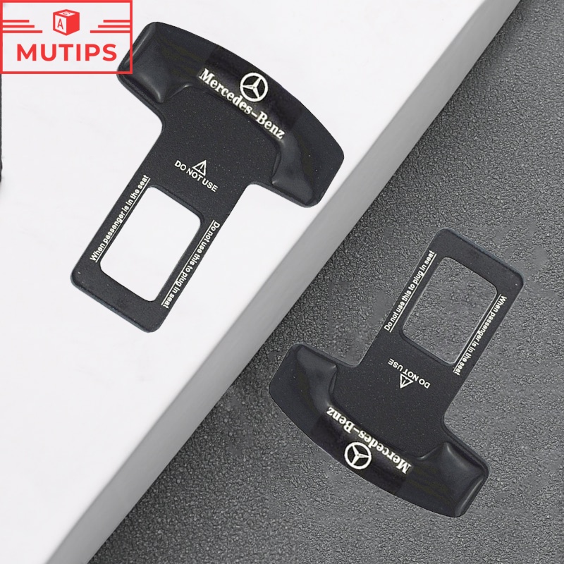 1 / 2Pcs Buckle Sabuk Pengaman Mobil Mercedes Benz W204 W220 W206 W124 W213 W218 W207 W211 W205 W212 W22212 Bahan Aluminum Alloy