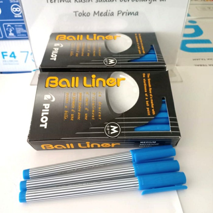 PULPEN PILOT BALL LINER / PULPEN PILOT BALLINER 0,8 - Biru (LSN)