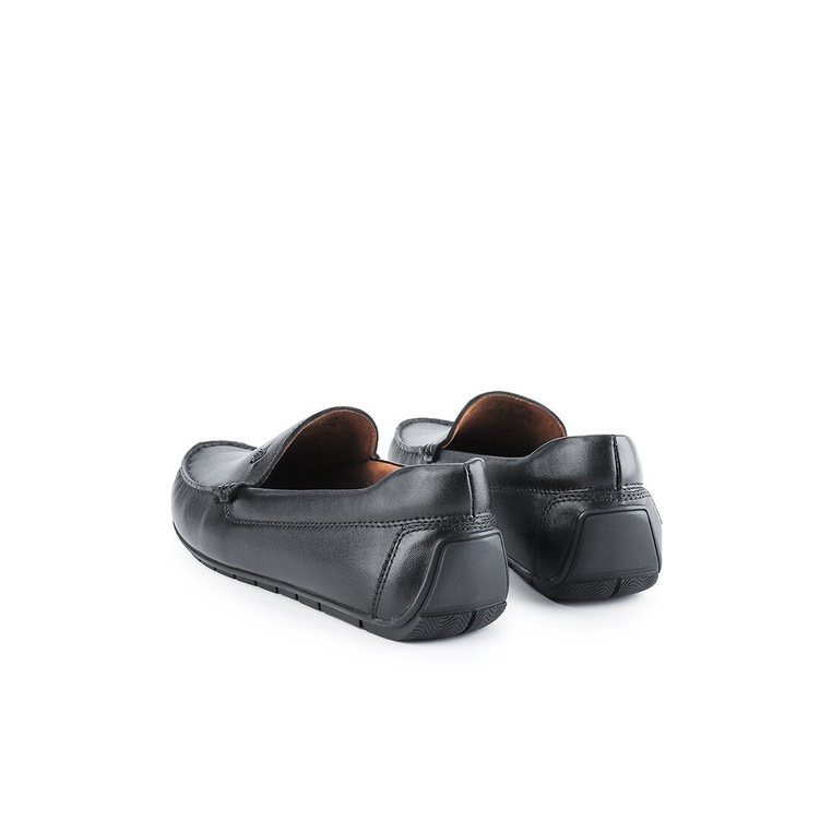 HM005 SEPATU SLIP ON HUSH PUPPIES PRIA ORIGINAL CASUAL KULIT HITAM