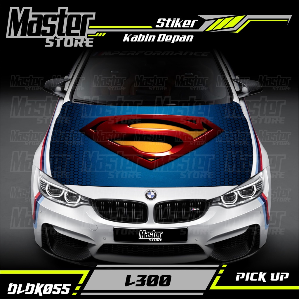 Jual Stiker Decal Kap All Mobil Superman Custom Bisa Request Foto Dll