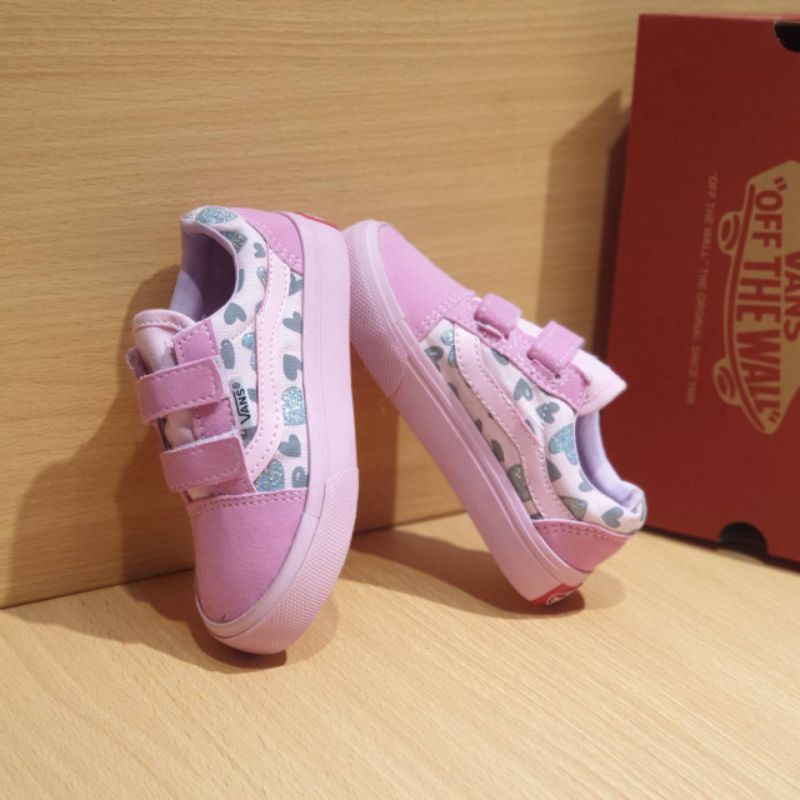 SEPATU VANS ANAK PEREMPUAN SEPATU ANAK CEWEK SEPATU ANAK WANITA PINK LOVE