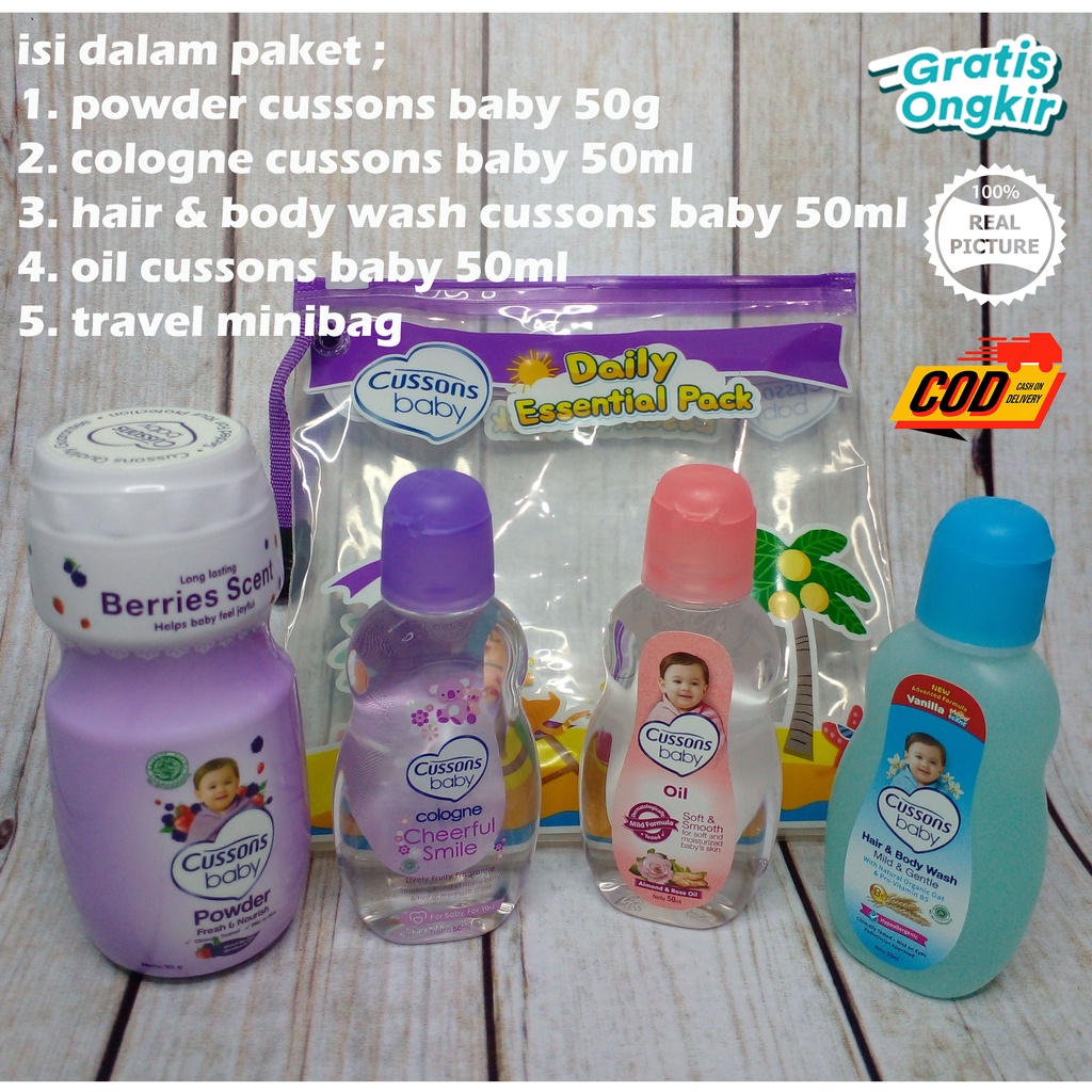 Cussons Baby Mini Bag Gift Set / Paket Mandi Bayi / Cussons travel pack / kado bayi / zafka store