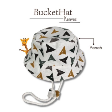 COD Bucket Hat Anak Kanvas Tali Panjang // Bucket Motif //  1-6 Tahun Unisex