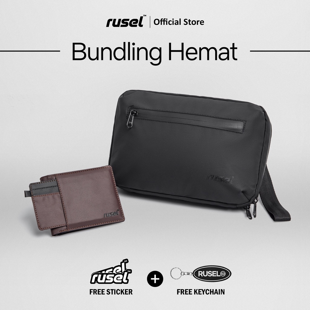 HEYRUS RUSEL I Bundling Handbag Arka dan Wallet Hiro