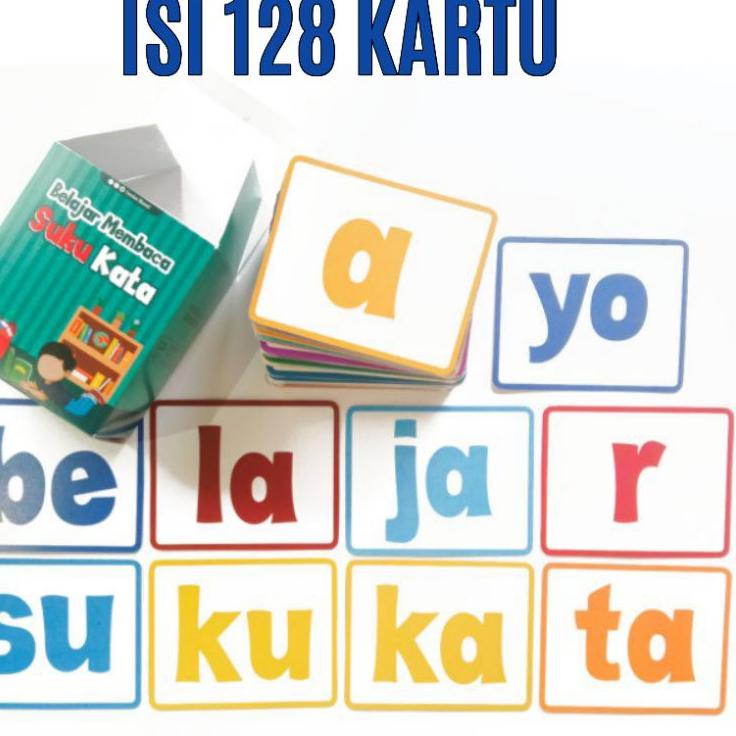 Chekout Flash Card Belajar Membaca Suku Kata
