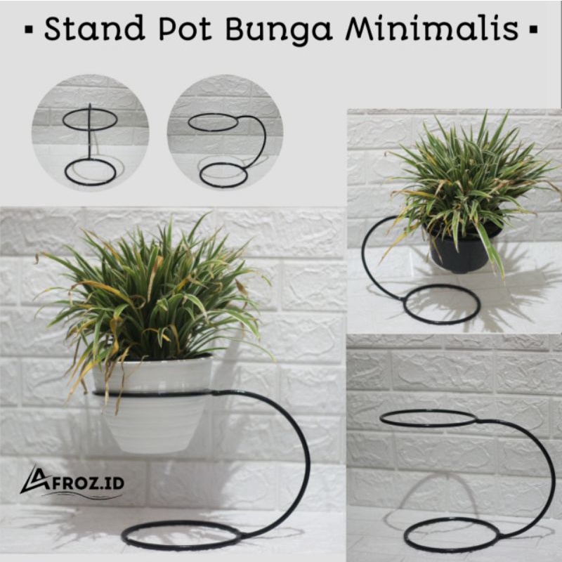 Stand Pot Bunga | Rak Bunga Besi | Standing Pot Besi Minimalis