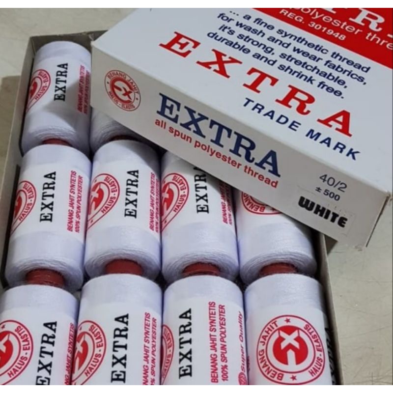 Benang EXTRA benang jahit per 1 Lusin