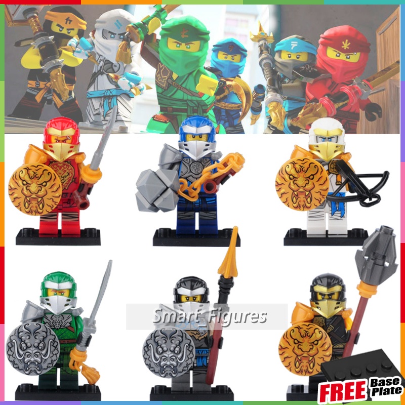 Zane Robort Minifigures Nya Cole Lloyd Jay Walker Kai Smith Ninjago Masters AA131-136