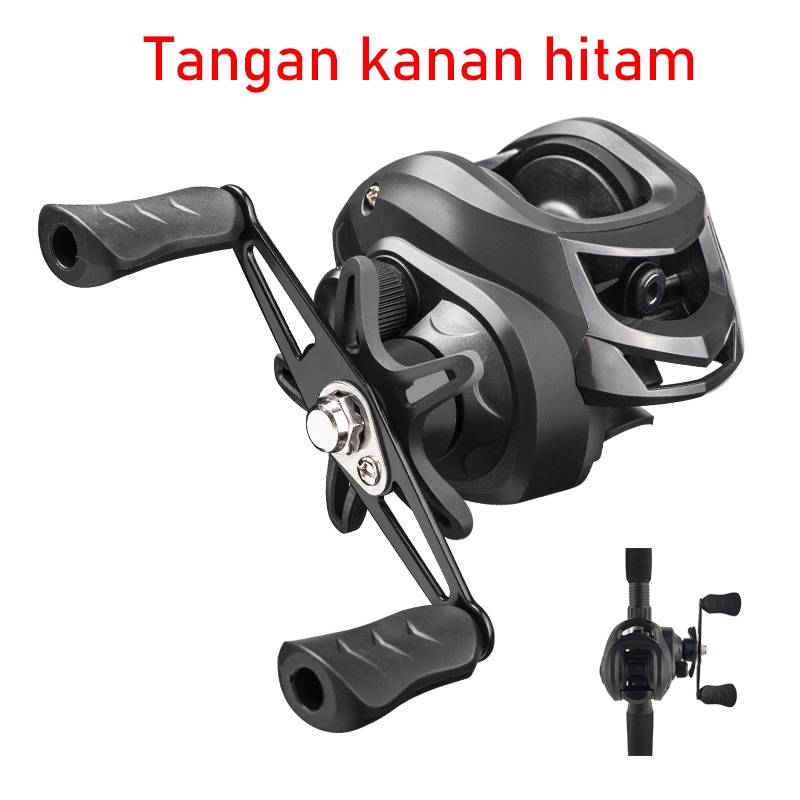 Baitcasting Fishing Reel Metal Spool Max Drag 8 Kilo Reel 7.2:1 19+1BB  Kaku Fiber Super Halus Tanpa Menggoreng Solid Kuat Baitcasting Reel Reel Pancing BCFishing Wheel Saltwater Reel Fishing Casting Reel Pancing Fishing Gear Fishing Tool Gulungan Kabel