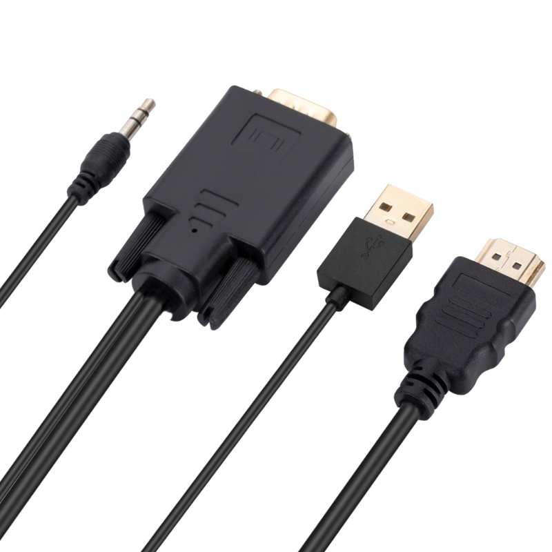 Btsg Kabel VGA Ke 6Feet (Pria Ke Male) Dengan Konektor Untuk Monitor Komputer, Desktop, Laptop