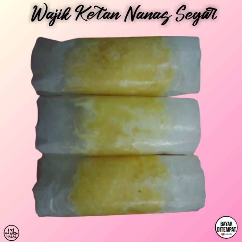 

Wajik/wajit Nanas Segar Cemilan Santai 2 pack