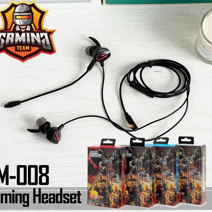 9.9 STOK READY Headset - Handsfree Gaming GM-007 GM-008 Edifier Stereo Earphones Games Plus Mic Univ
