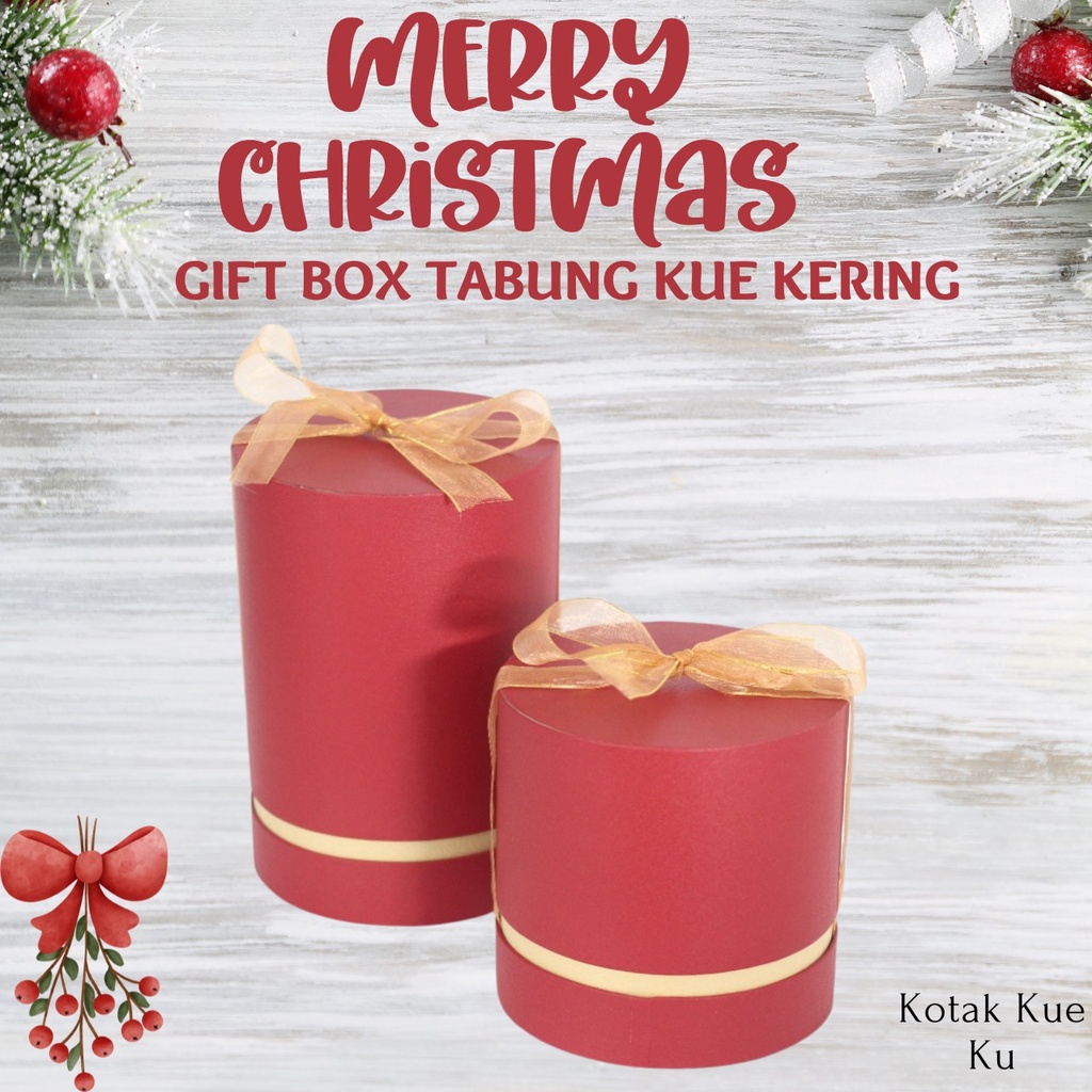 

Gift Box Kue kering, Packaging Hampers Unik Tabung, Box Hadiah Natal