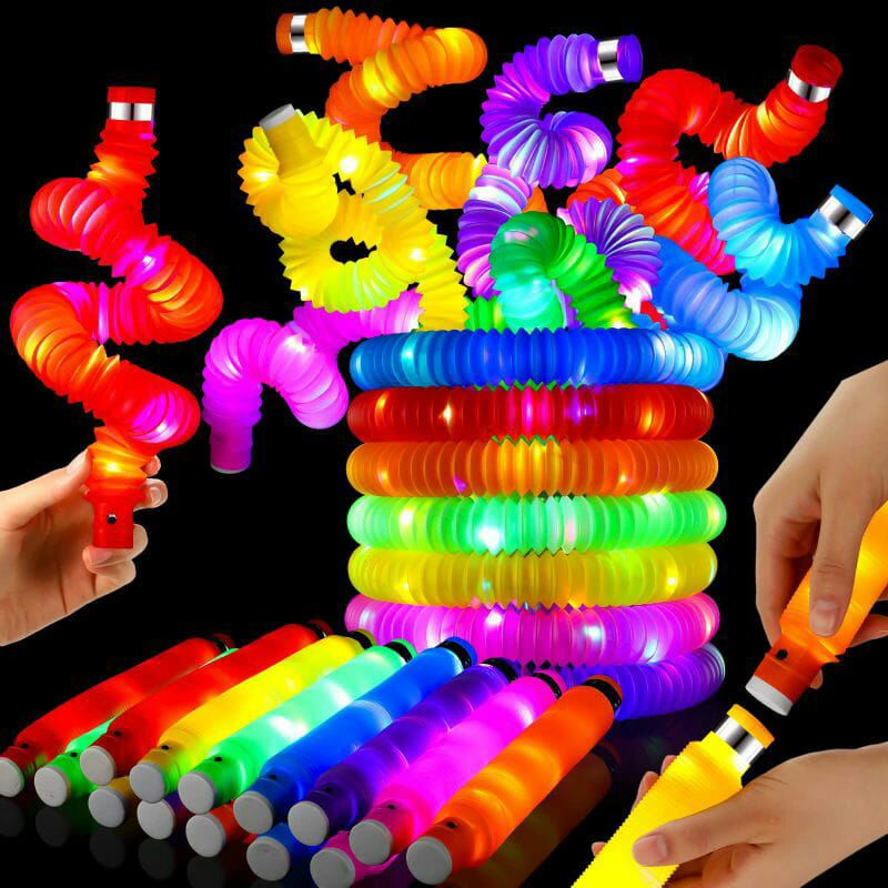 POP PIPES - POP LIGHT/POP PIP LIGHT - POP LAMPU NYALA/FIDGE POPIES - POP LED
